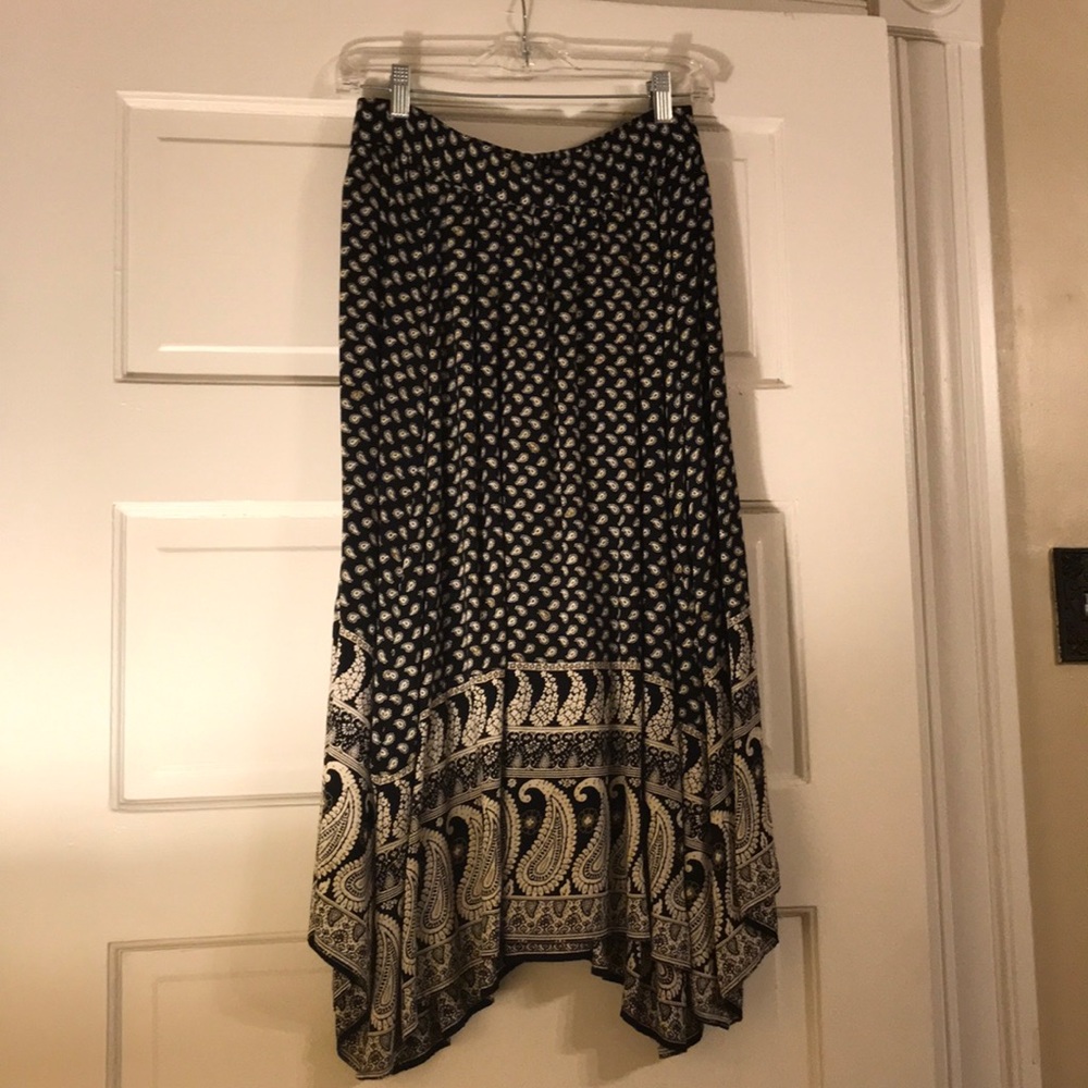 American Eagle asymmetrical hem midi skirt